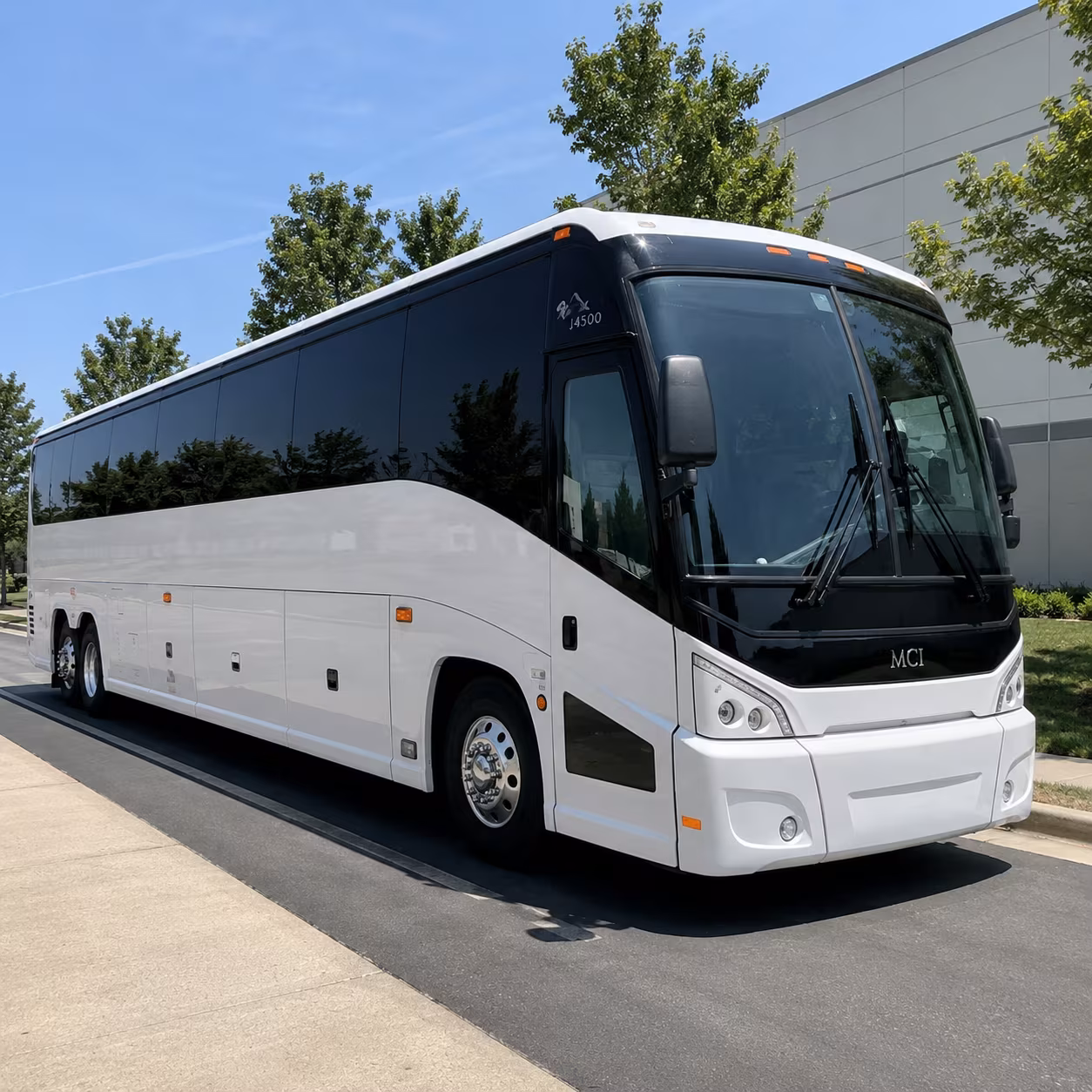 employee commuter shuttles along the harmony road technology corridor